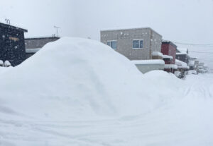 恵庭の雪